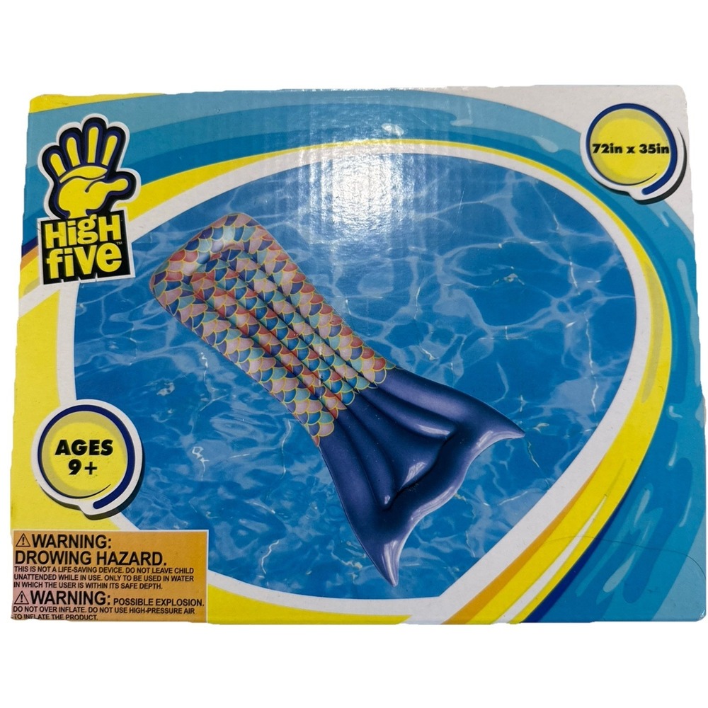 Mermaid Tail Pool‎ Raft - 72" x 35"  Inside  NEW